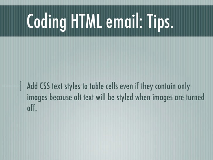Coding HTML Email Best Practices & Tips