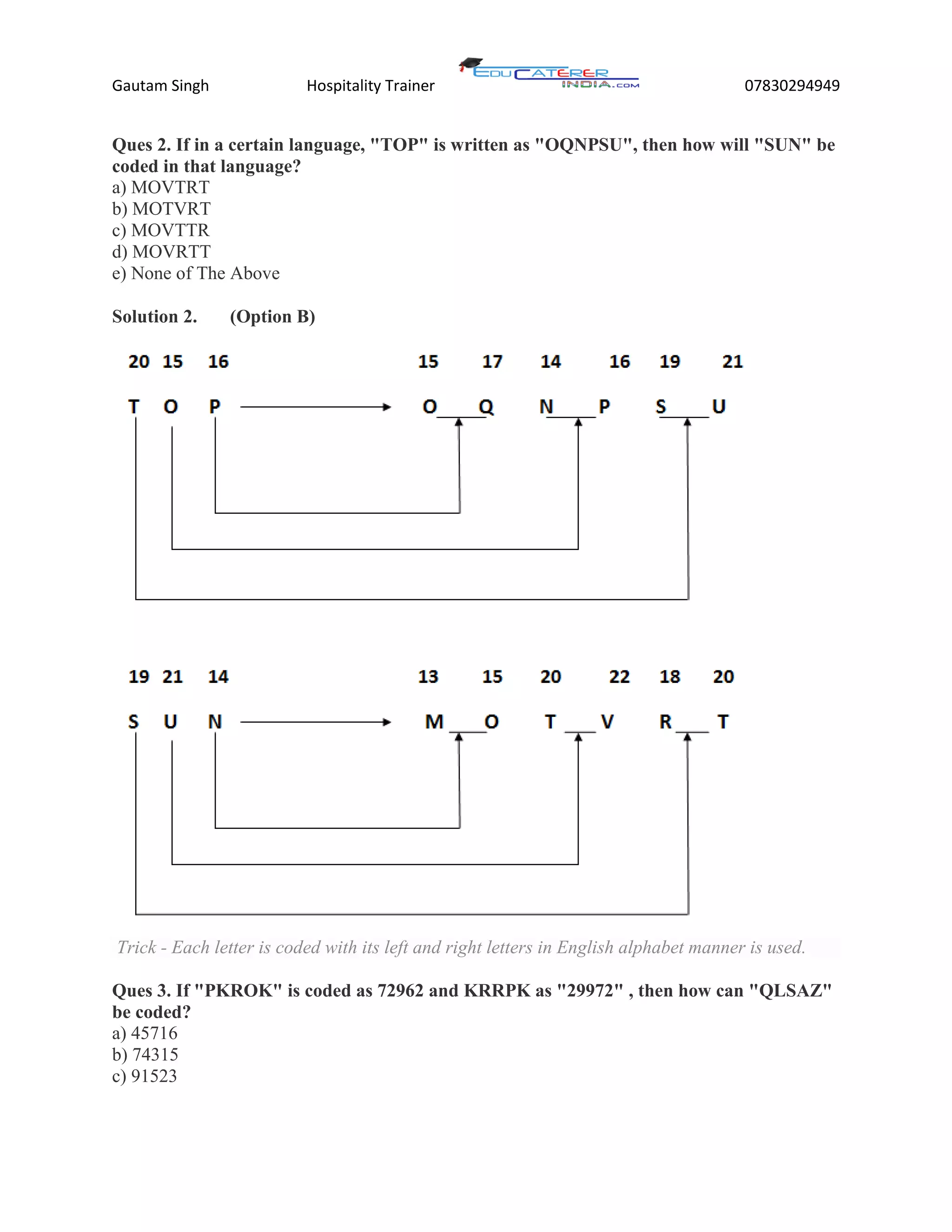 Coding and decoding | PDF