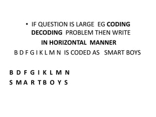 Coding and decoding topic for aptitude | PDF
