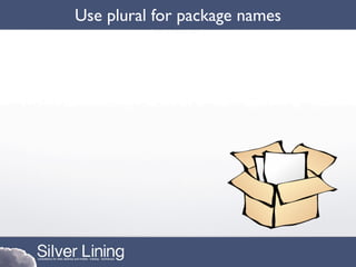 Use plural for package names
 