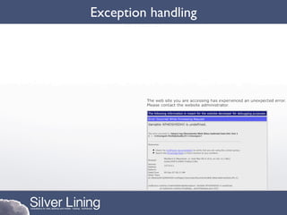 Exception handling
 