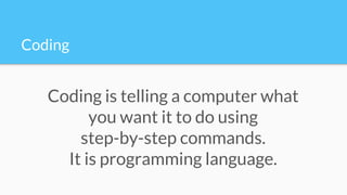 Coding and the curriculum | PPT