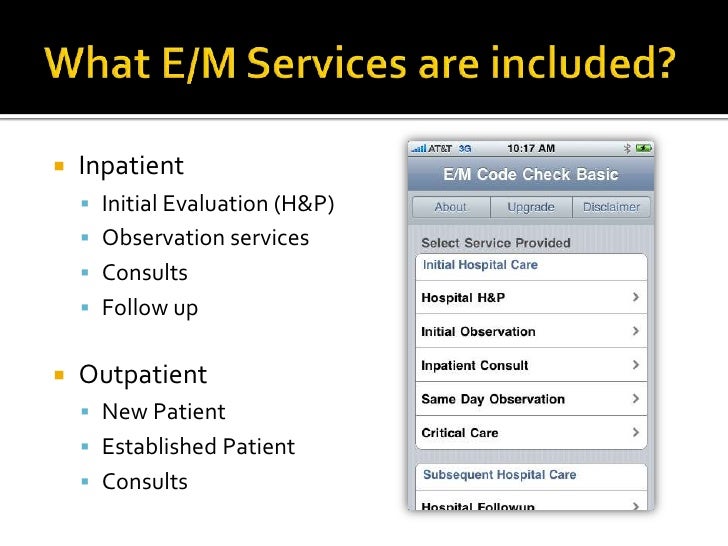 E/M Code Check Basic Overview