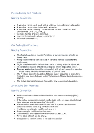 Coding Best Practices.docx