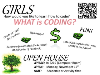 Coding Club Introduction Poster | PPTX