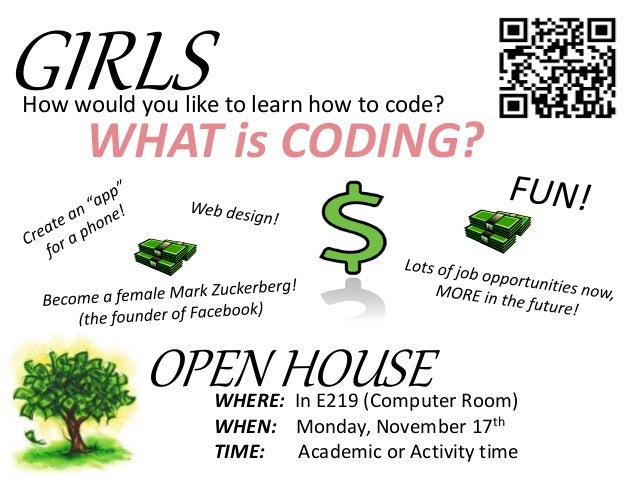 coding club introduction poster