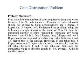 Minimum Coin Change Problem Example Coding Concept.ppt