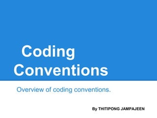Coding conventions | PPT