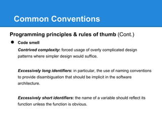 Coding conventions | PPTX