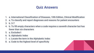 Coding Course Power Point PDF (ICD - 10 Home Health Codding). | PPTX