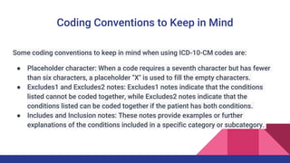2 More Excludes Notes Examples Coding Course Power Point - ICD 10 Coding. | PPTX