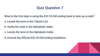 Coding Course Power Point - ICD 10 Coding. | PPTX