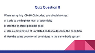 Coding Course Power Point - ICD 10 Coding. | PPTX