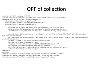 OPF of collection