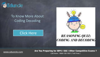 How to solve problems of coding decoding? | PPTX