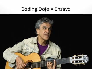 Coding	
  Dojo	
  =	
  Ensayo	
  
 