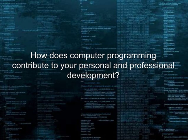 Computer Programming | PPT