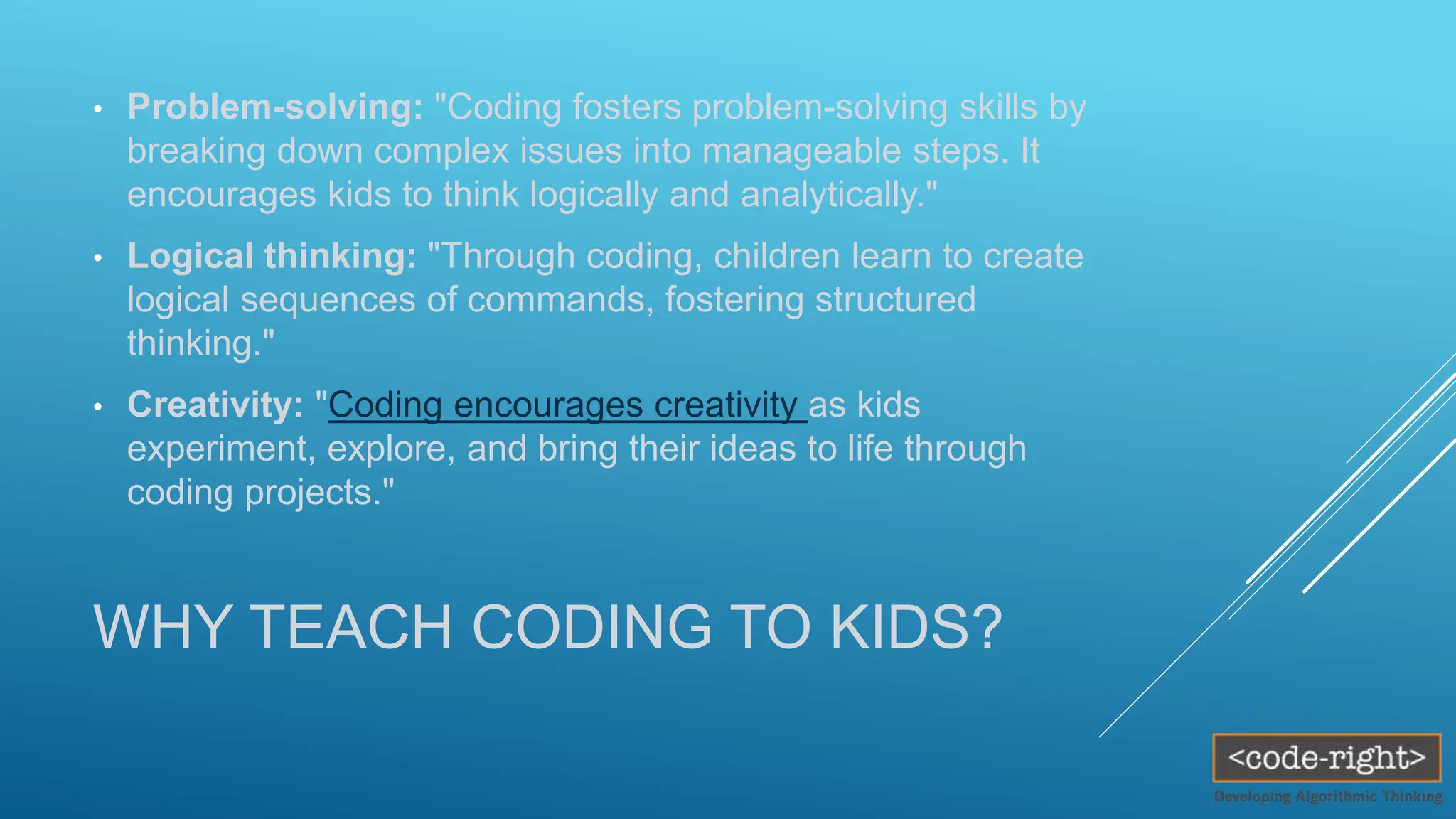 Creative coding for five-year-olds...... | PPT