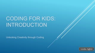 Creative coding for five-year-olds...... | PPT