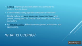 Creative coding for five-year-olds...... | PPT