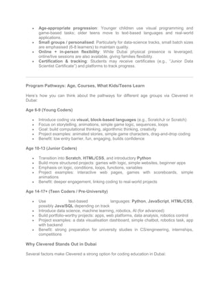 Coding for Kids and Teens in Dubai with Clevered.pdf