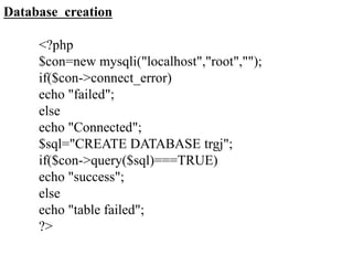 Coding for php with mysql | PPT
