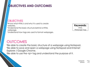 Coding in HTML- Web development(Structure of Html) | PPT