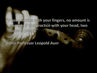 Deliberate practice focuses on tasks beyond your current level of competence and comfort.