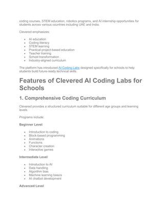 Empowering Future Innovators: AI Coding Labs in Dubai Schools by ...