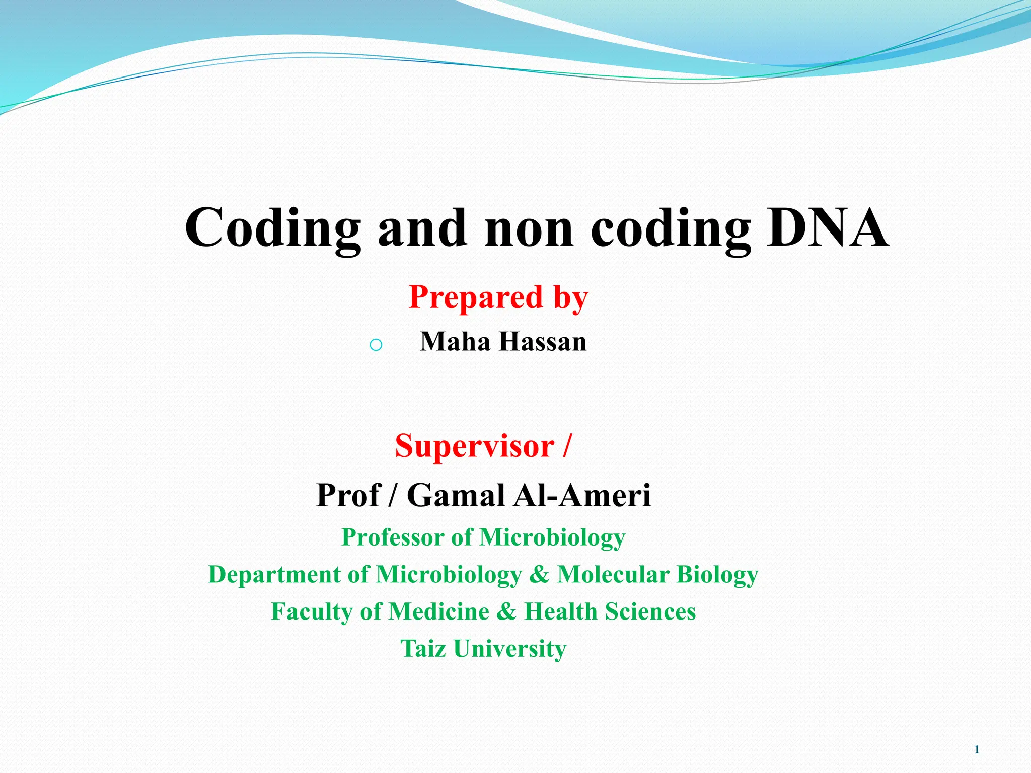 coding &non coding DNA molecular biology.pdf | Genetics | Science