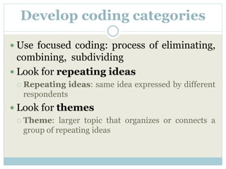 Coding qualitative data for non-researchers | PPTX