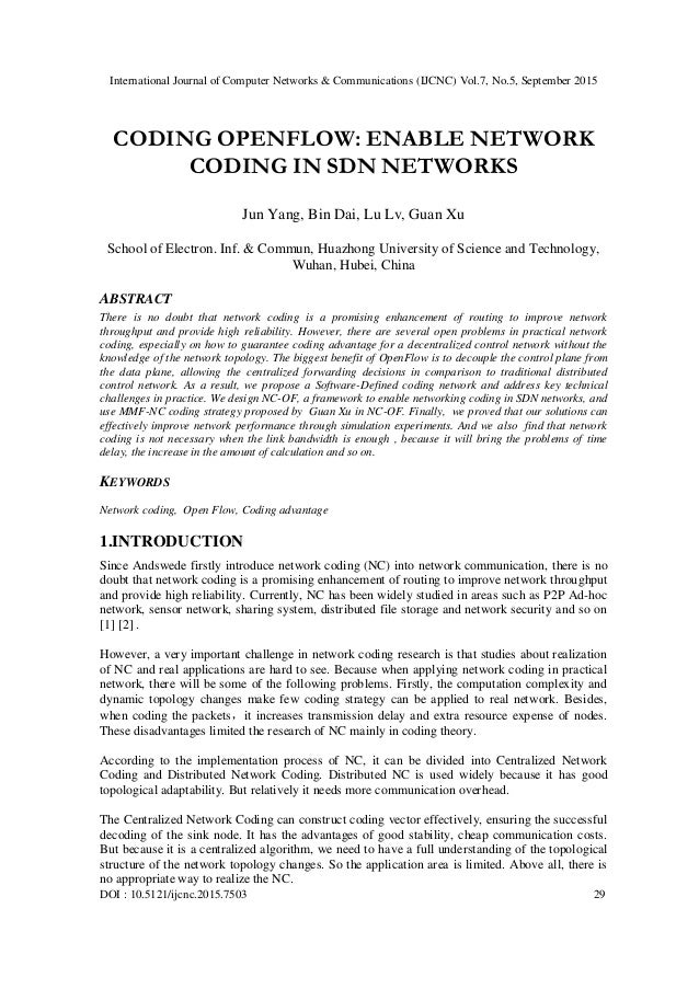 Coding Openflow Enable Network - 