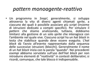 pattern monoagente-reattivo
 