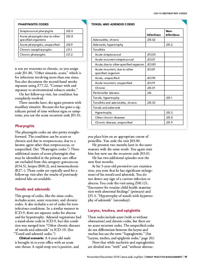 Coding respiratory problems article