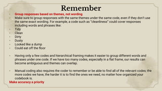 Coding, Segmenting & Categorizing in Qualitative Data Analysis | PPSX