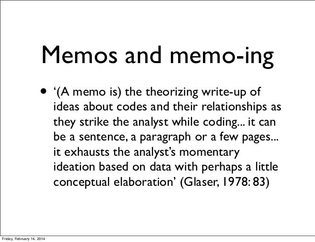 Memoing In Research – Writing memos for qualitative research – VKEWJD