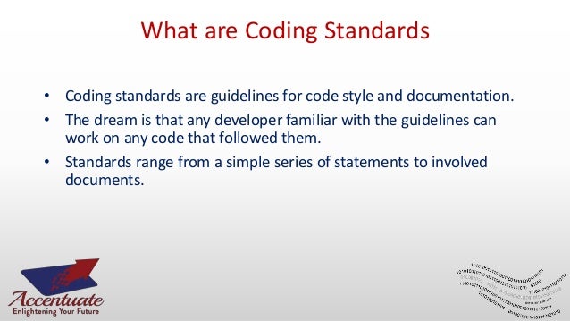 Coding standard