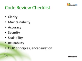 Coding Standard And Code Review | PPTX | Web Development | Internet