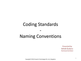 C#, .NET, Java - General Naming and Coding Conventions | PPT