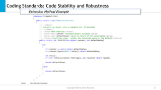 Coding standards | PPTX