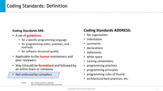Coding standards | PPTX