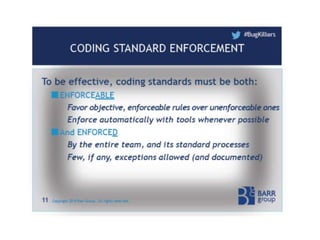 Coding Standard tips for Embedded systems 