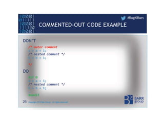 Coding Standard tips for Embedded systems | PPTX