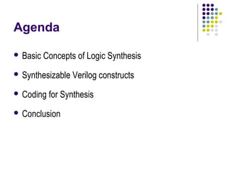 Coding style for good synthesis | PPT | Programming Languages | Computing