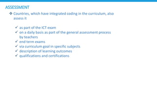 Computer programming and coding skills in national, regional or school ...