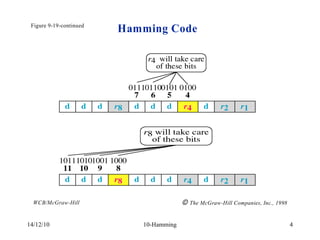 coding theory hamming code and gray code parity even or odd parity.ppt