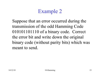 Comprehensive Guide to Hamming Codes for Error Correction in Digital ...