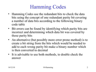 Comprehensive Guide to Hamming Codes for Error Correction in Digital ...