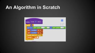 An Algorithm in Scratch
