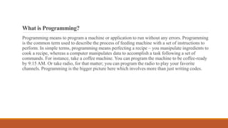 Coding vs programming | PPT
